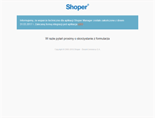 Tablet Screenshot of manager.shoper.pl